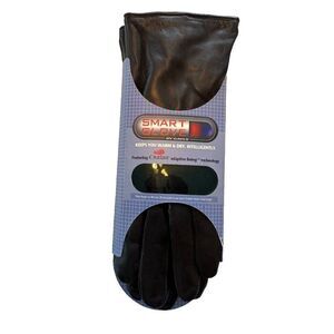 Smart Glove Women's Genuine Leather Glove Dark Brown Size Medium NEW